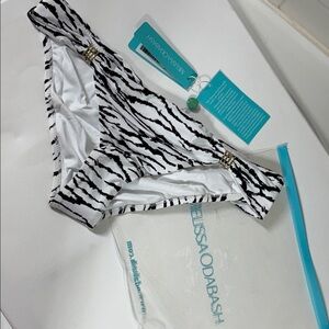 Melissa Odabash Swim Bikini bottoms . New with Tags . Black and white